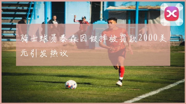 骑士球员泰森因假摔被罚款2000美元引发热议